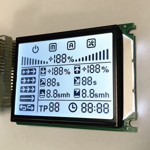 Digitalni segment LCD Črni na beli
